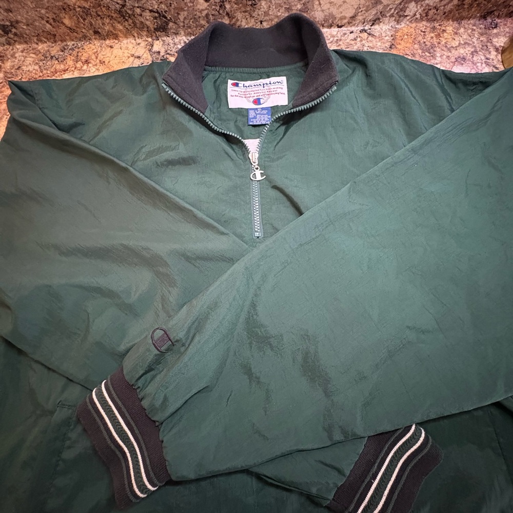 Vintage Champion Men's 1/4 Zip Windbreaker